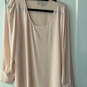 LOFT Women's light pink Blouse